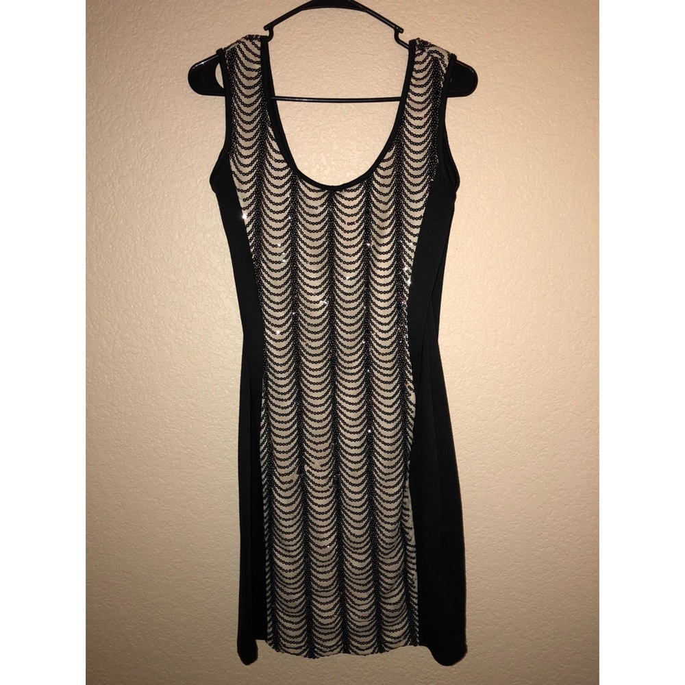 Black & sequin dress